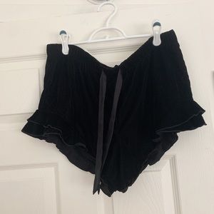 Velvet pj shorts